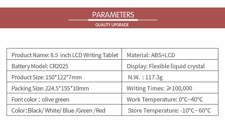 E-χαρτί γραφής δισκίο LCD