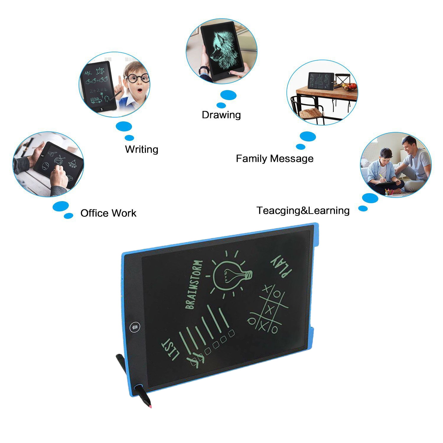 E-paper LCD writing tablet